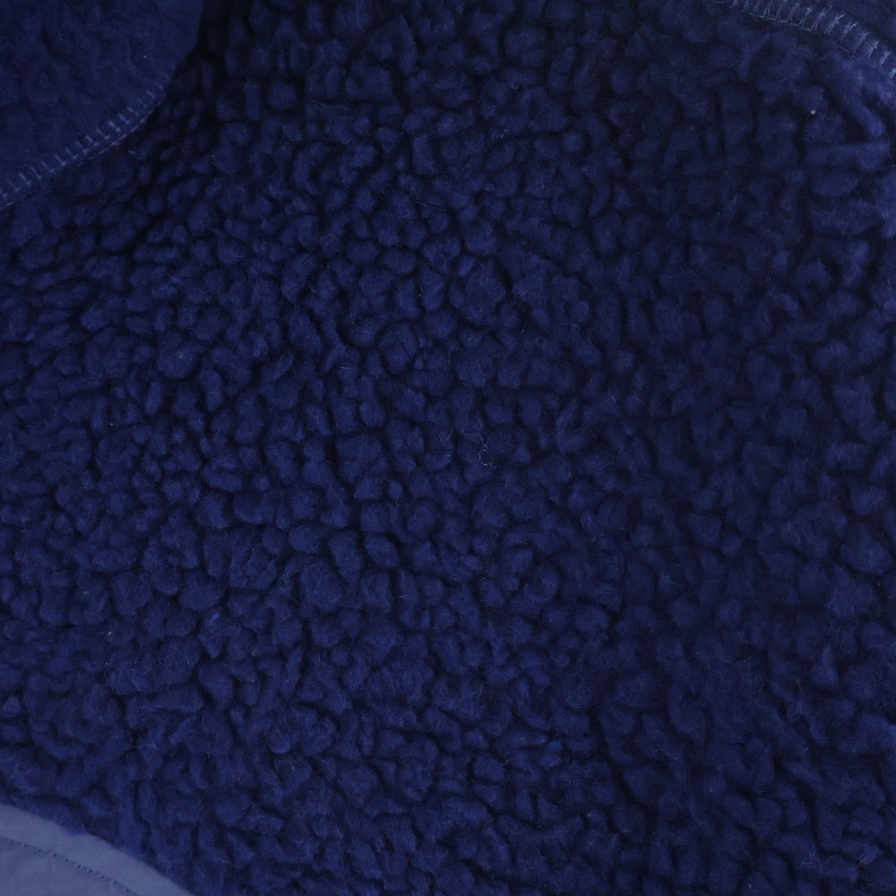 A-COLD-WALL(アコールドウォール) 23AW Bonded Axis Fleece ペンキロゴ フリースボア プルオーバージャケット ネイビー