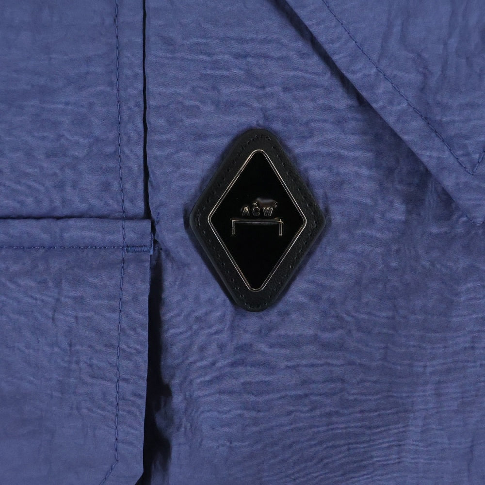 A-COLD-WALL(アコールドウォール) 23AW Bonded Axis Fleece ペンキロゴ フリースボア プルオーバージャケット ネイビー
