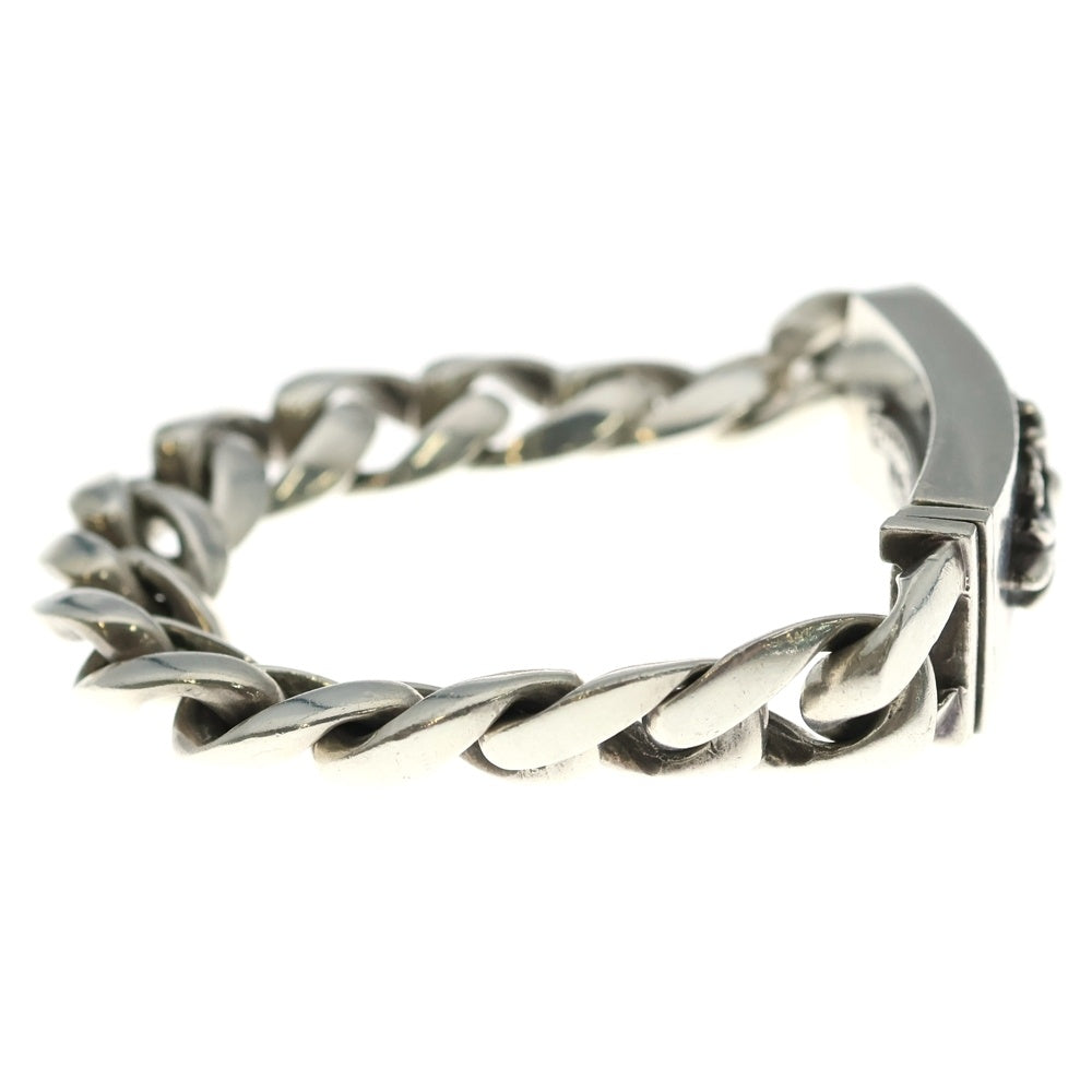 CHROME HEARTS(クロムハーツ) ID FLORAL CRS フローラルクロスIDクラシックリンク ブレスレット 13LINK シルバー BCA164