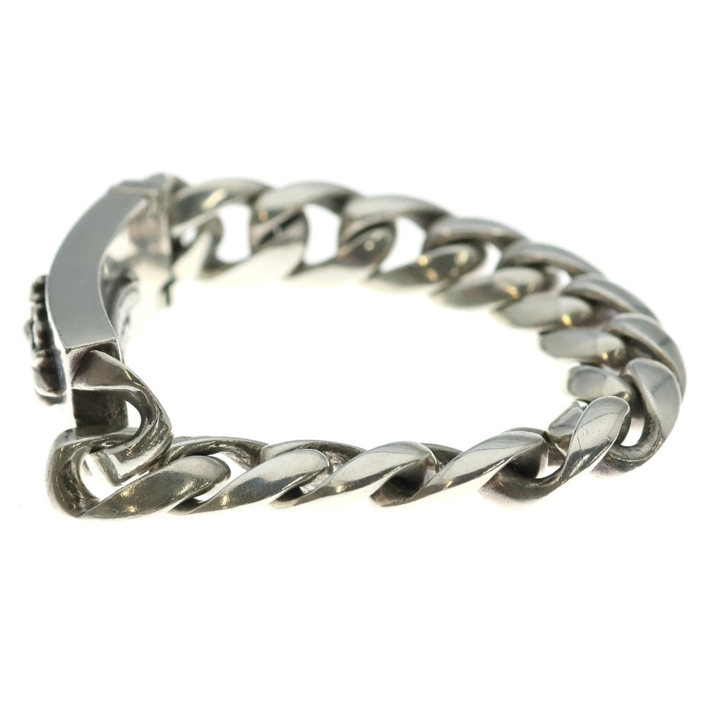 CHROME HEARTS(クロムハーツ) ID FLORAL CRS フローラルクロスIDクラシックリンク ブレスレット 13LINK シルバー BCA164