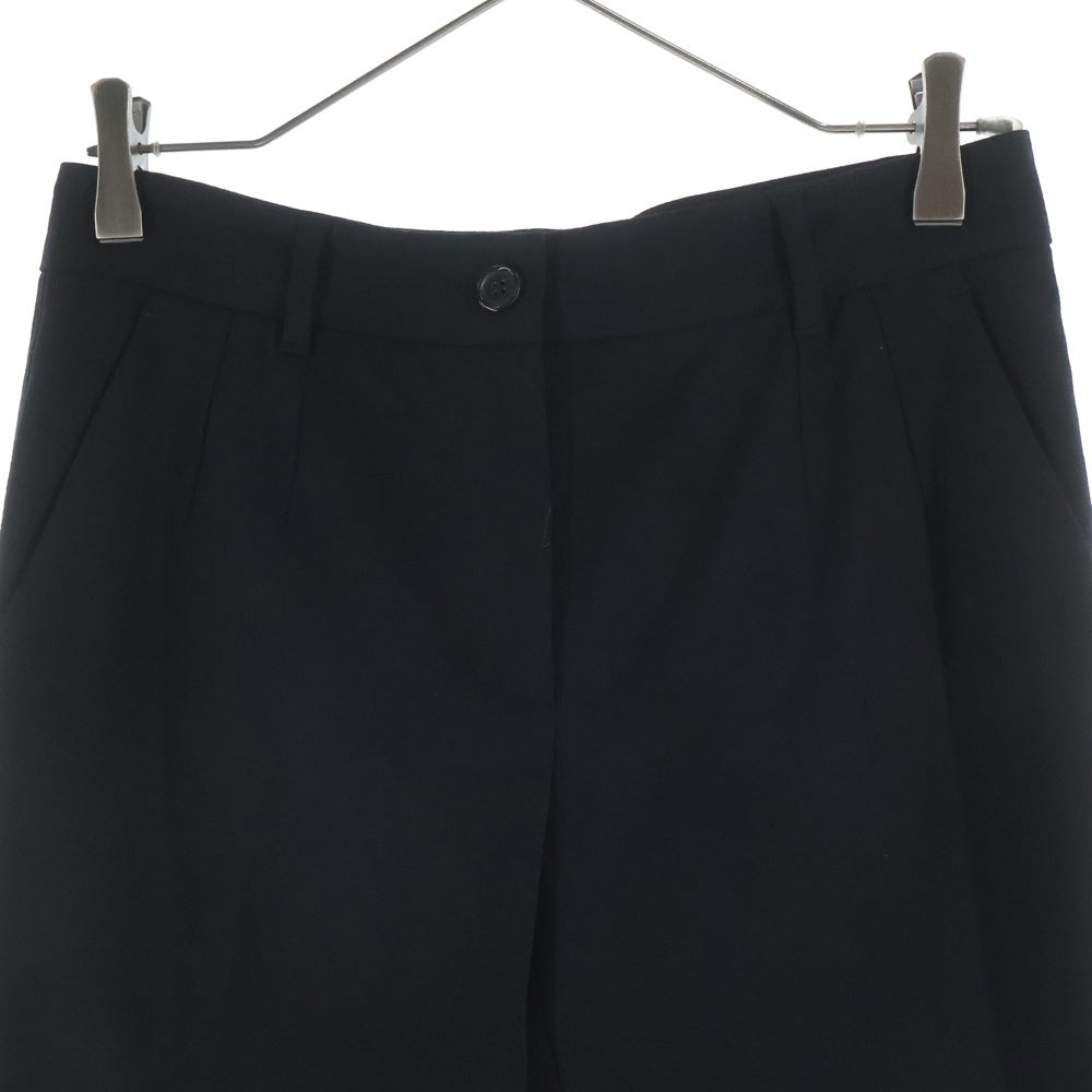 DOLCE & GABBANA(ドルチェアンドガッバーナ) Wool Pants ウールパンツ スラックス ブラック FTAMUT FUCCS