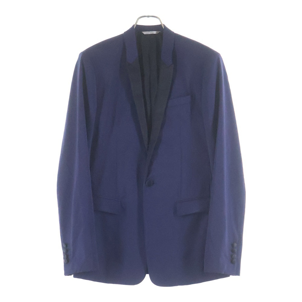 Dior HOMME ディオールオム 1B Wool Tailored Jacket ピークドラペルスモーキングジャケット ウールテーラードジャケット ネイビー 563C267S3300 Dior HOMME(ディオールオム) 1B Wool Tailored Jacket ピークドラペル