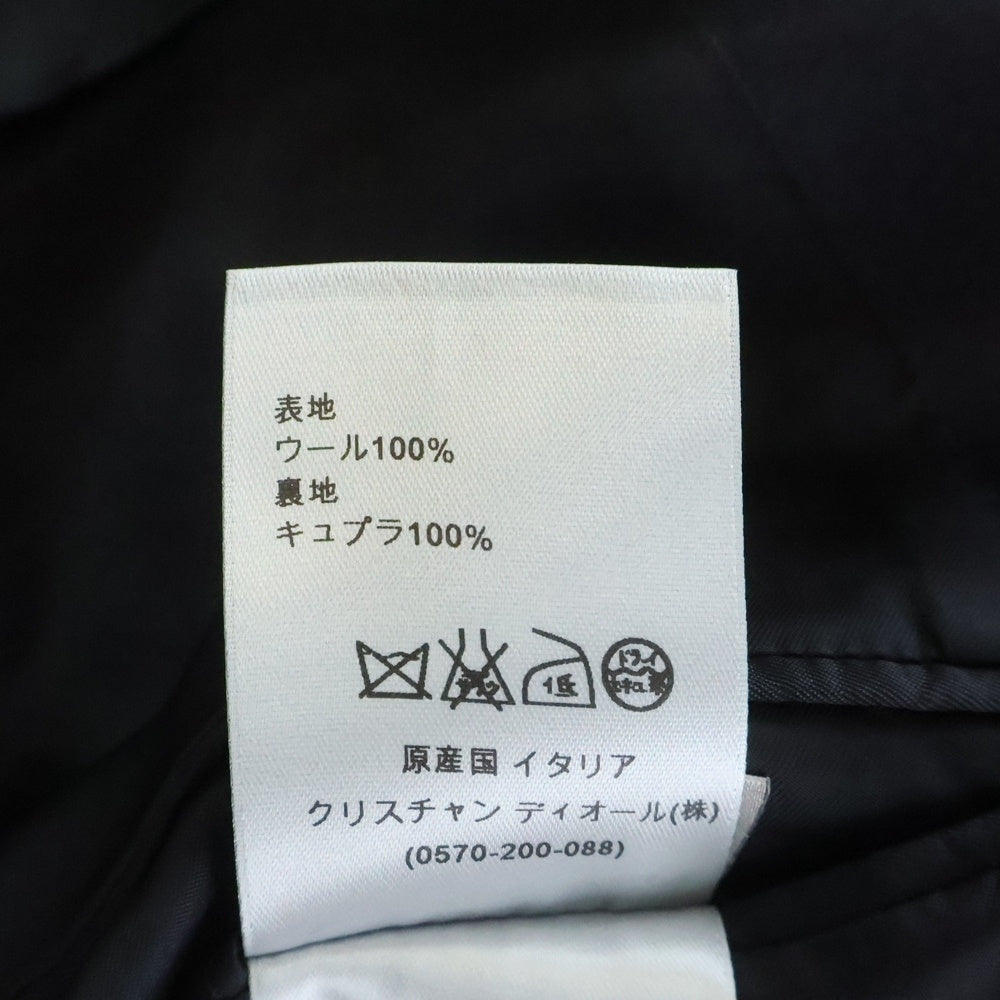 Dior HOMME(ディオールオム) 1B Wool Tailored Jacket ピークドラペルスモーキングジャケット ウールテーラードジャケット ネイビー 563C267S3300
