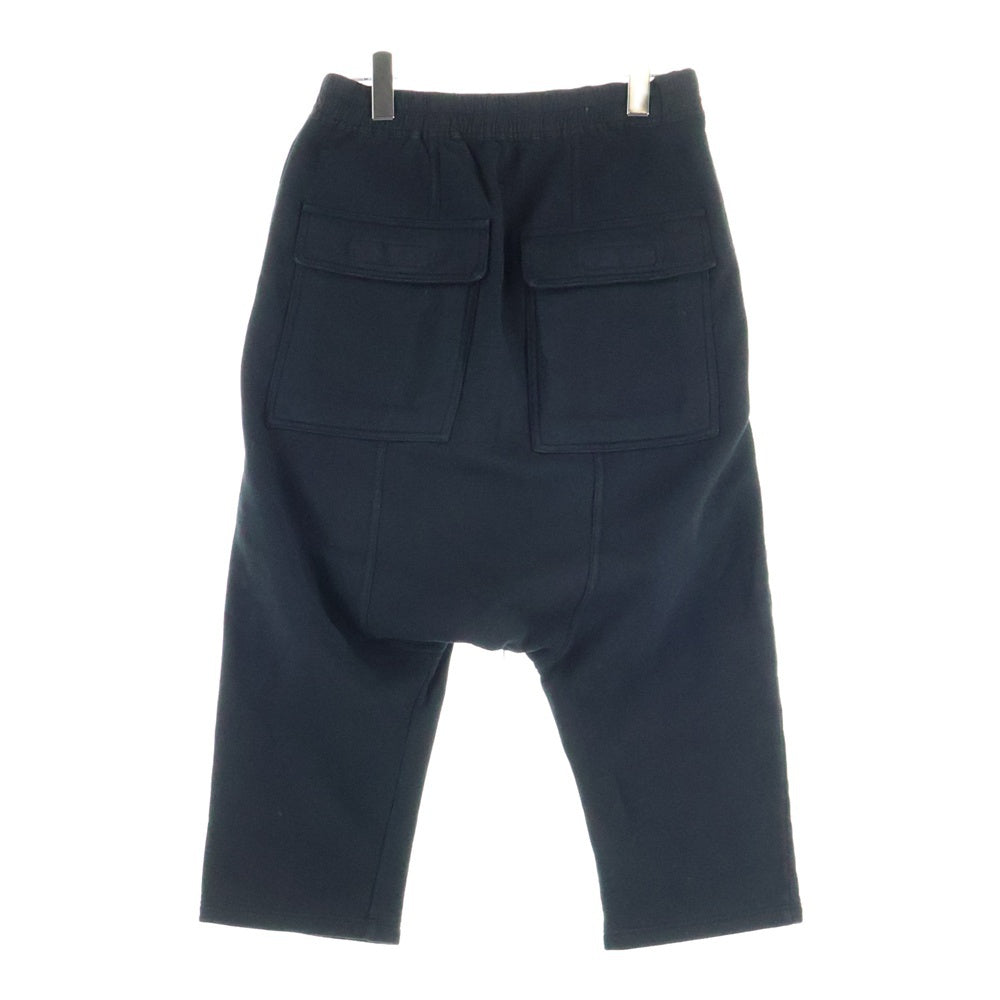 DRKSHDW(ダークシャドウ) 17SS Drawstring Cropped Sweat Pants ドローストリング スウェットパンツ ブラック DU17S5373-F
