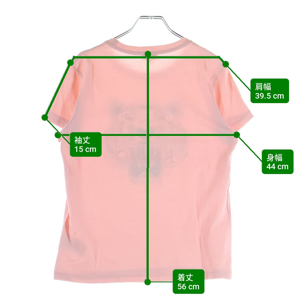 KENZO(ケンゾー) Tiger T-Shirt タイガープリント 半袖Tシャツ ピンク レディース F652TS7214YI