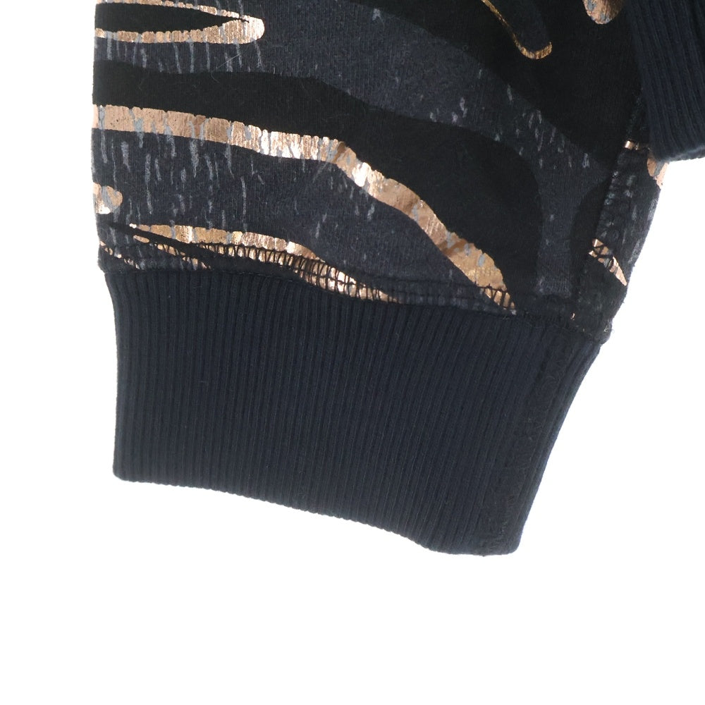 KENZO(ケンゾー) Tiger Stripes Sweatshirt タイガー刺繍 クルーネックスウェットトレーナー ブラック F662SW8324XC