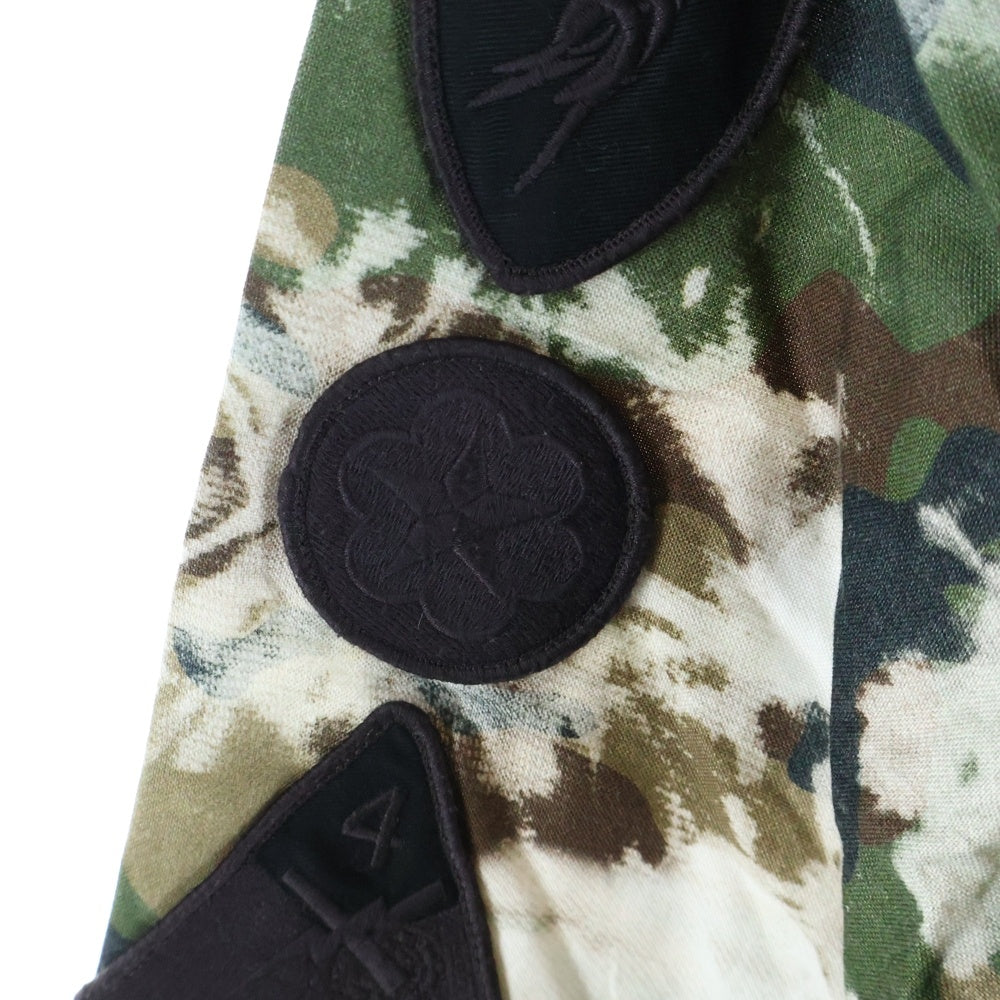 OFF-WHITE(オフホワイト) 16SS Camouflage Shirt ロゴワッペン カモフラージュ 迷彩長袖シャツ カーキ OMGA005S16117033