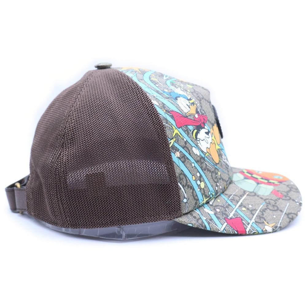 GUCCI(グッチ) ×Disney Donald Duck Trucker Cap ディズニー ドナルドダック キャップ 帽子 ベージュ 548843