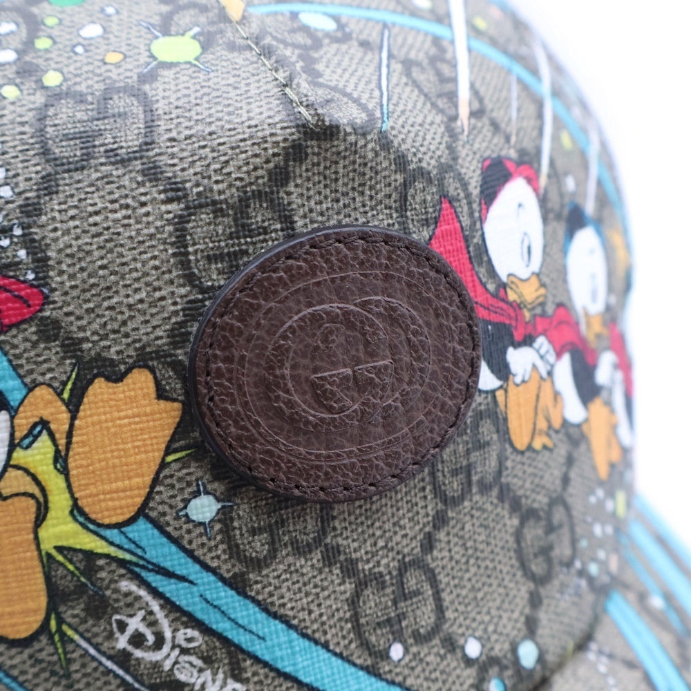 GUCCI(グッチ) ×Disney Donald Duck Trucker Cap ディズニー ドナルドダック キャップ 帽子 ベージュ 548843