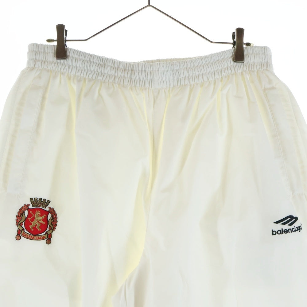 BALENCIAGA(バレンシアガ) 24SS Paris Soccer Nylon Track Pants パリ サッカーロゴ ナイロントラックパンツ ホワイト 780874 TPQ38