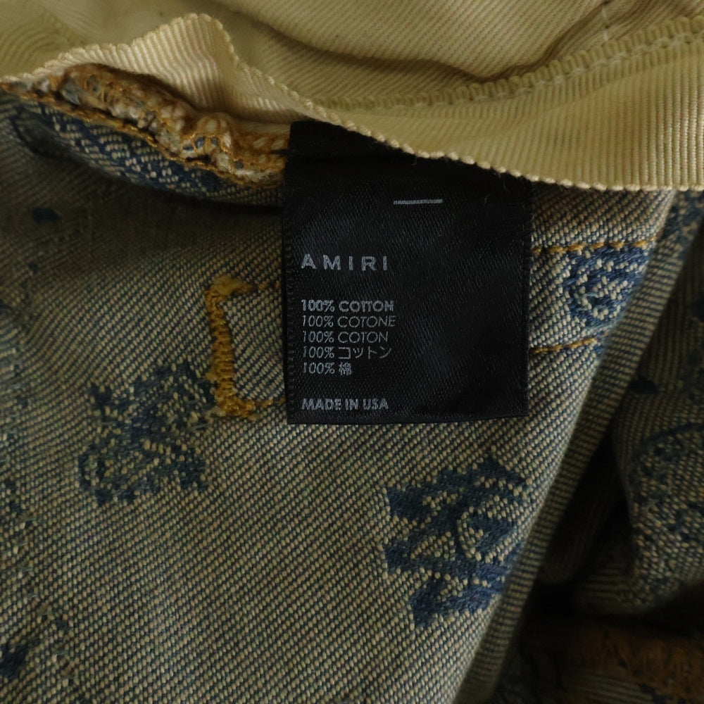 AMIRI(アミリ) Bandana Jacquard Denim Pants バンダナ ジャガードデニムパンツ ジーンズ