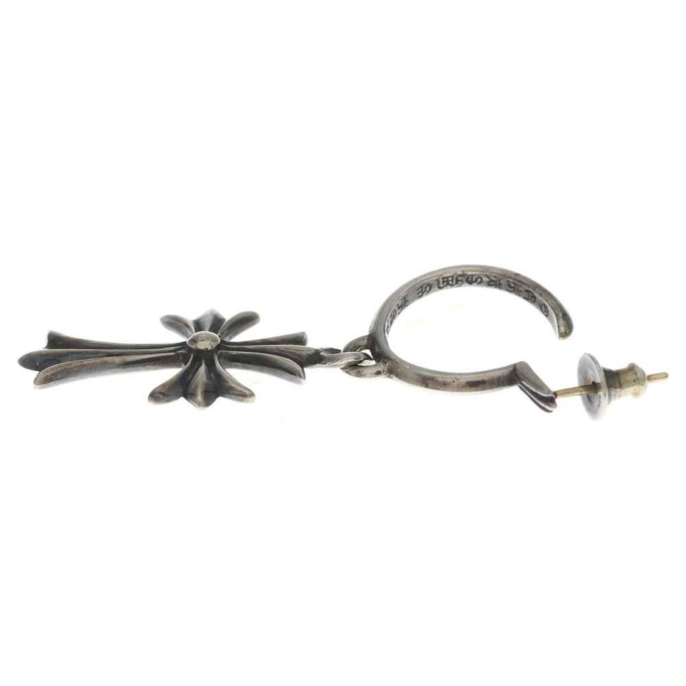 CHROME HEARTS(クロムハーツ) TINY CH CROSS タイニーCHクロス フープピアス シルバー BCA115
