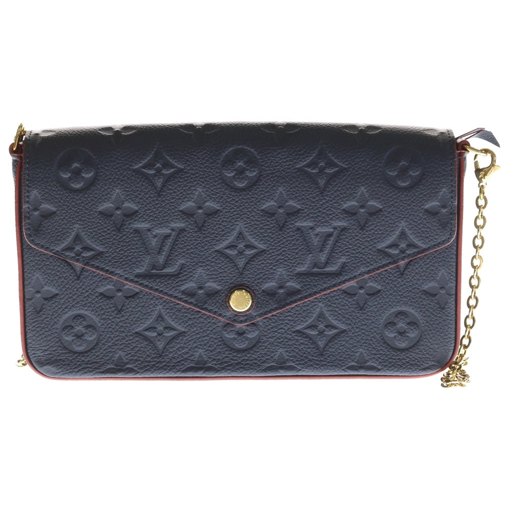 LOUIS VUITTON(ルイヴィトン) モノグラムアンプラント ポシェット フェリーチェ チェーンショルダーバッグ ネイビー レディース M64099