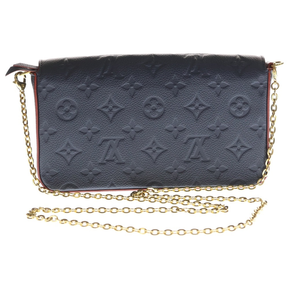 LOUIS VUITTON(ルイヴィトン) モノグラムアンプラント ポシェット フェリーチェ チェーンショルダーバッグ ネイビー レディース M64099