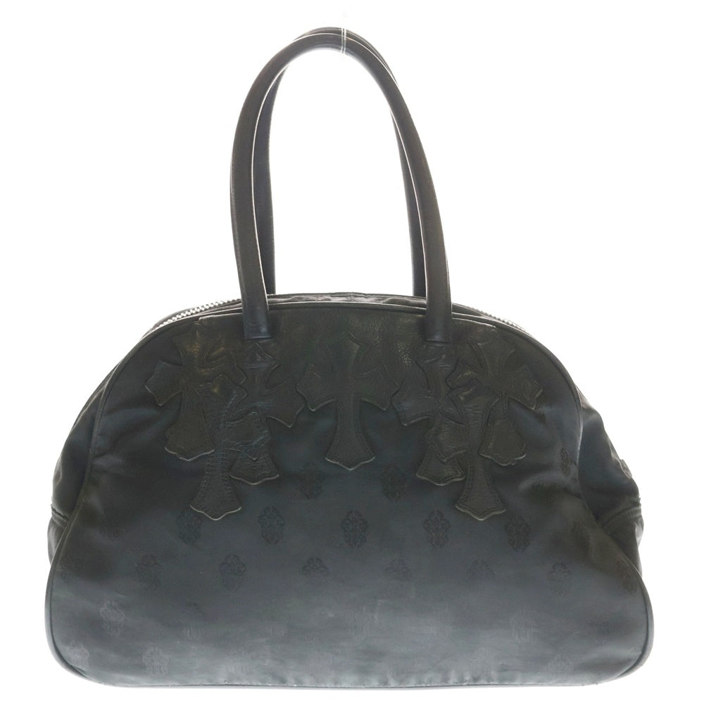 CHROME HEARTS(クロムハーツ) GYM MD クロスパッチ ナイロンジムバッグ ハンドバッグ ブラック レディース