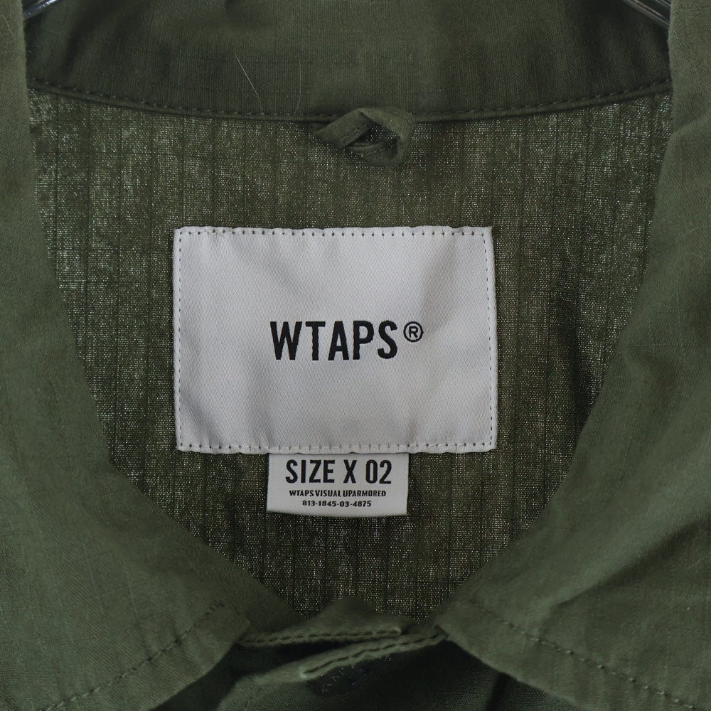 WTAPS(ダブルタップス) MODULAR LS SHIRT 192BRDT-SHM03 マルチポケット ミリタリーシャツジャケット カーキ