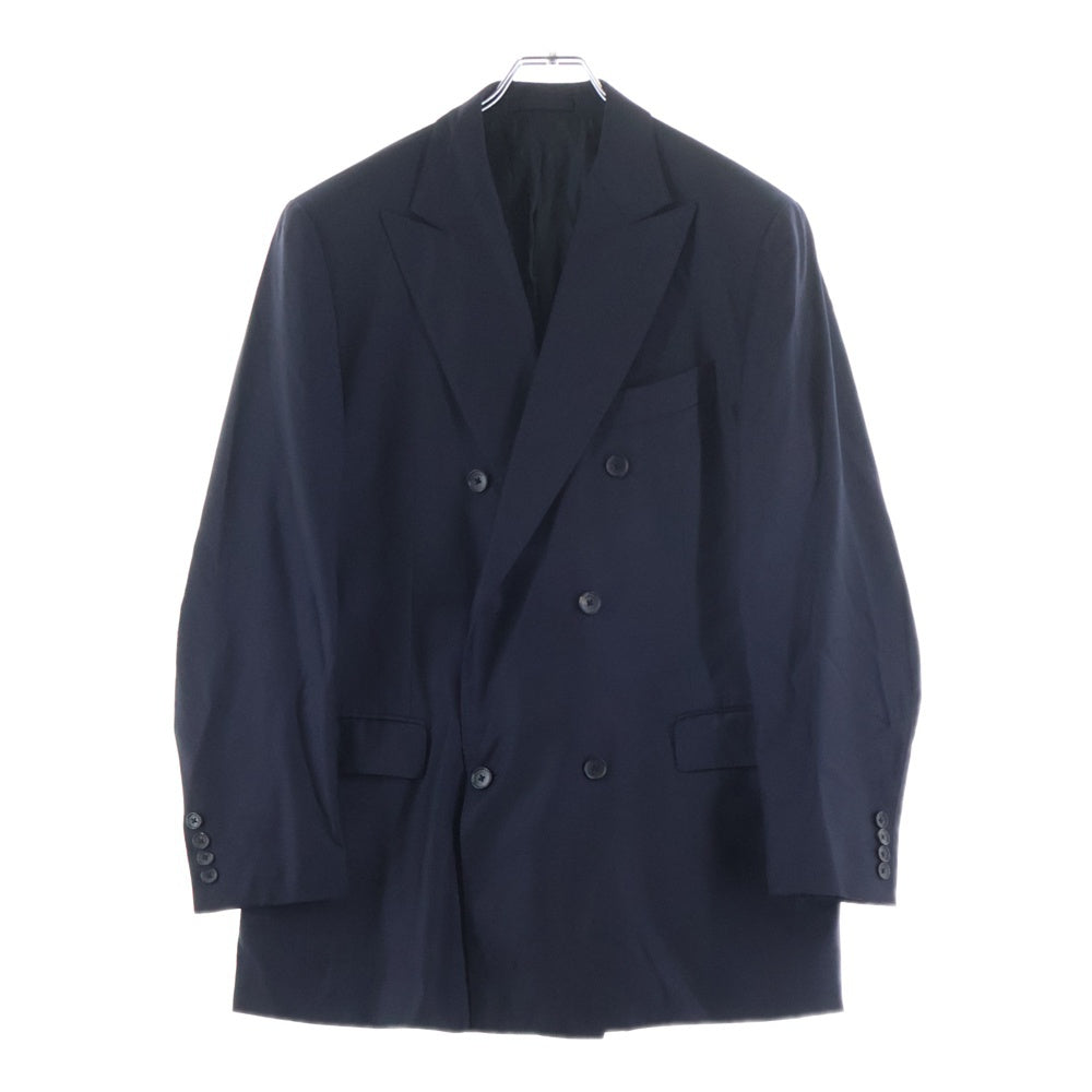 Salvatore Ferragamo サルヴァトーレ フェラガモ Lana Wool Tailored Jacket ラナウール ダブルブレスト テーラードジャケット ネイビー G7442AQ Salvatore Ferragamo(サルヴァトーレ フェラガモ) Lana Wool Tailored