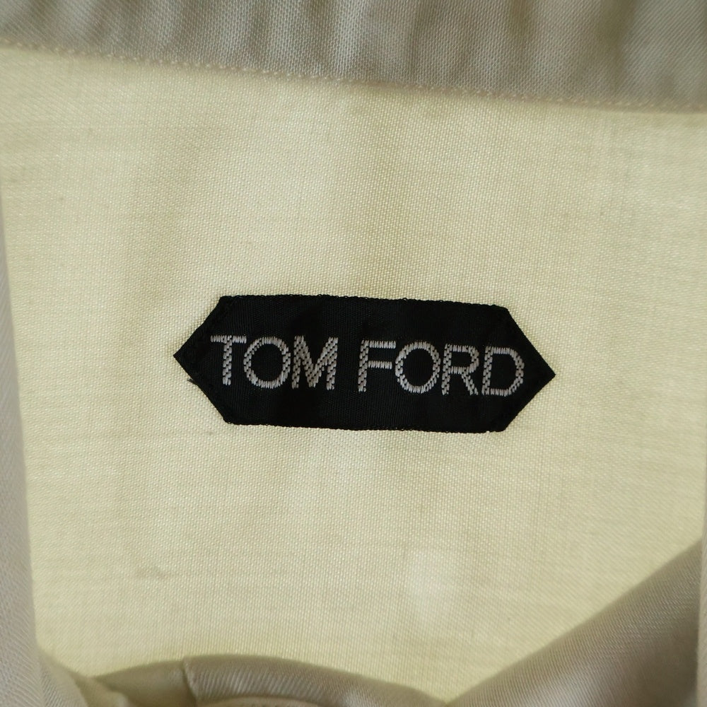 TOM FORD(トムフォード) L/S SHIRT リヨセル 長袖ポケットシャツ ベージュ HRO001 FMT001S23