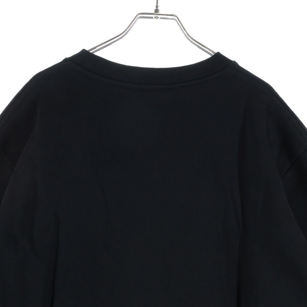 RAF SIMONS(ラフシモンズ) 22AW Sweatshirt ロゴプリント クルーネックスウェットトレーナー ブラック 222-165E