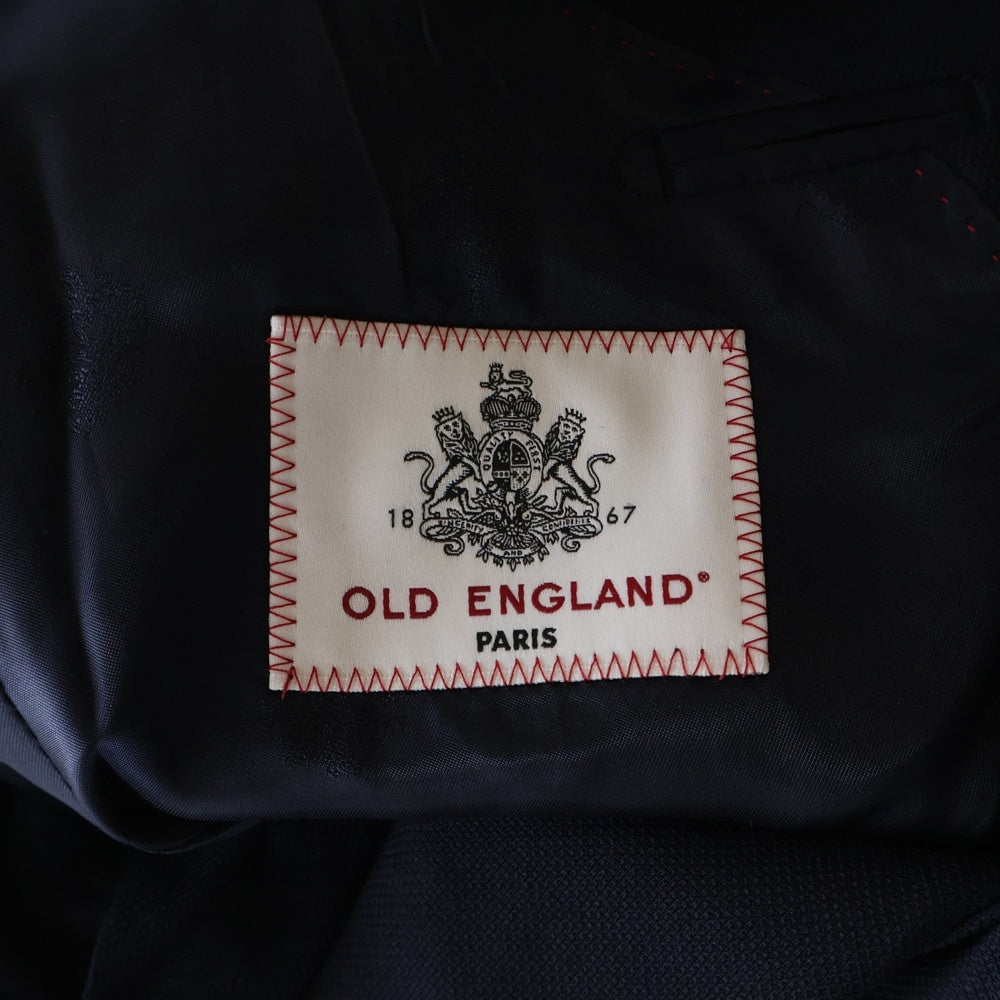 OLD ENGLAND(オールドイングランド) Wool Tailored Jacket ウール ダブルブレスト テーラードジャケット ネイビー 520-91410008