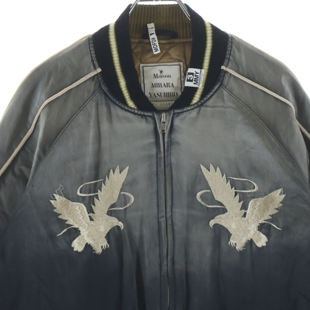 MAISON MIHARAYASUHIRO(メゾンミハラヤスヒロ) SOUVENIR JACKET J14BL141 ダメージ加工 スーベニアジャケット スカジャン ブラック