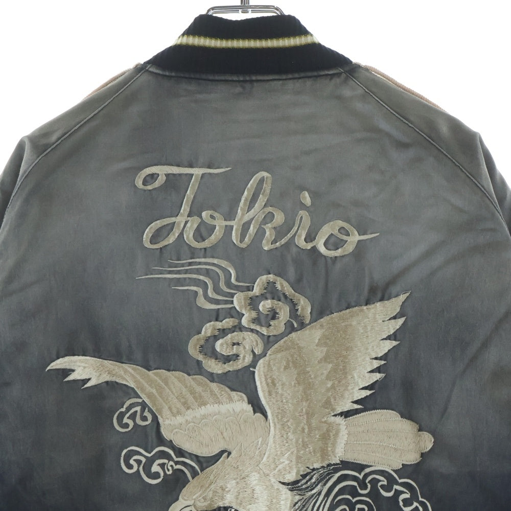 MAISON MIHARAYASUHIRO(メゾンミハラヤスヒロ) SOUVENIR JACKET J14BL141 ダメージ加工 スーベニアジャケット スカジャン ブラック