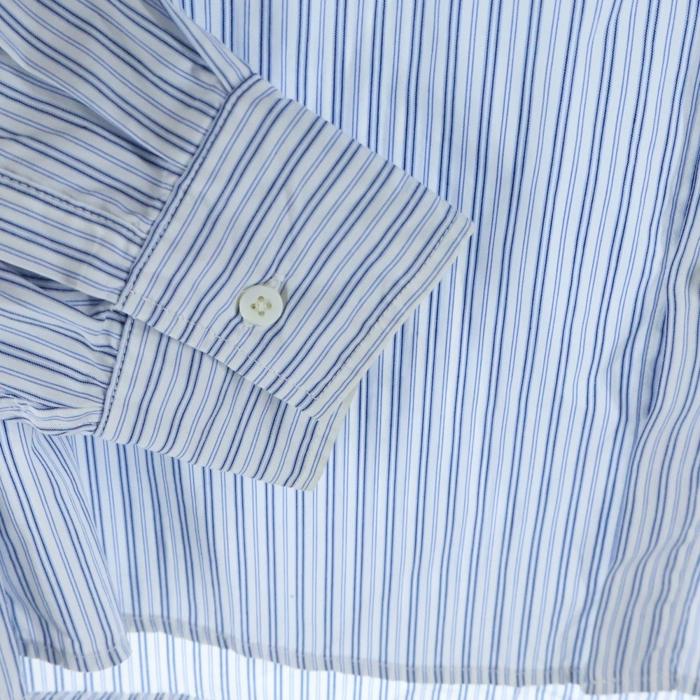 KAPITAL(キャピタル) Cotton Striped Bowtie Pubs Shirt K2010LS074 コットンストライプボウタイ長袖ストライプシャツ ホワイト/ブルー