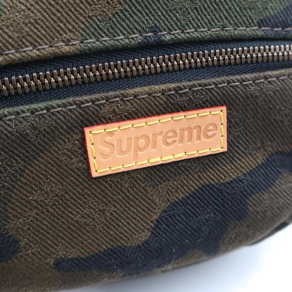 LOUIS VUITTON(ルイヴィトン) 17AW ×Supreme アポロ ナノ バックパック チャーム カモフラージュ 迷彩バックパック カーキ M44201 レディース