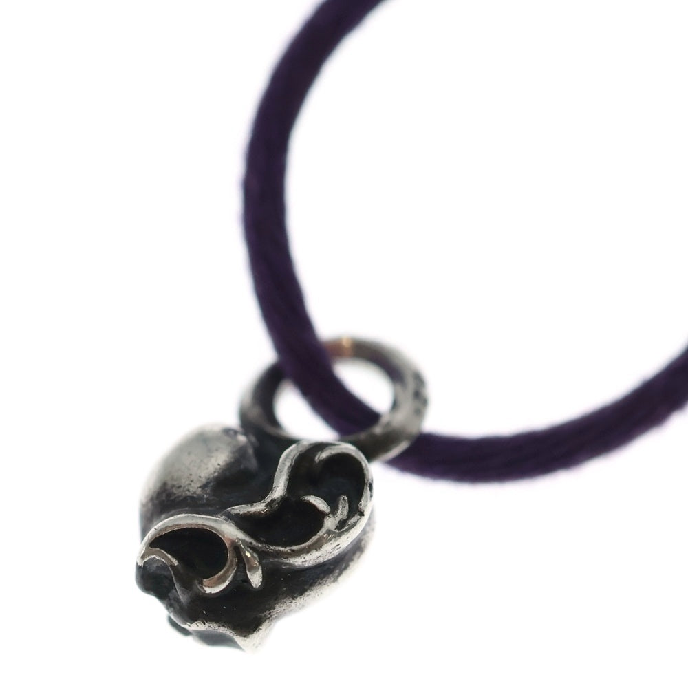 CHROME HEARTS(クロムハーツ) KZ BRACELET HRT KZ ケーゼット ハートスタック シルクブレスレット パープル/シルバー