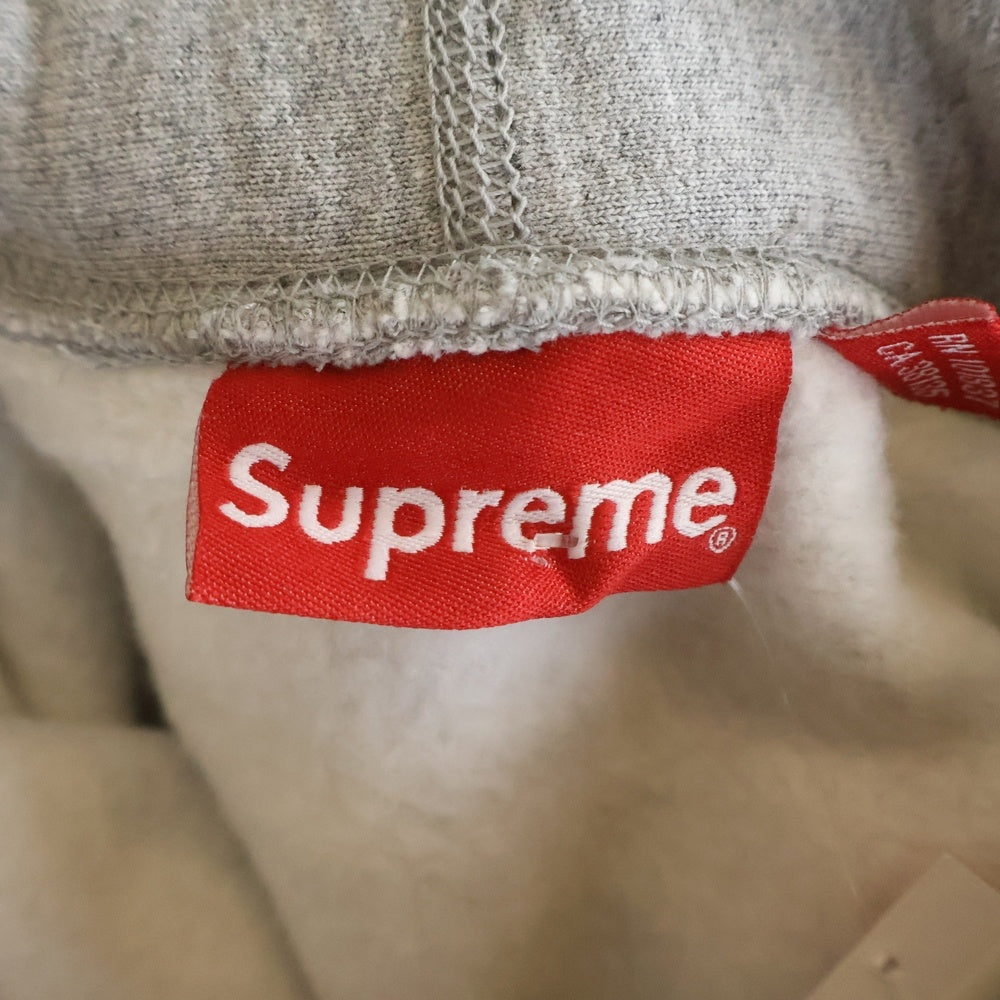 SUPREME(シュプリーム) 19SS Swarovski Box Logo Hooded Sweeatshirt スワロフスキー ボックスロゴ プルオーバースウェットパーカー フーディー グレー