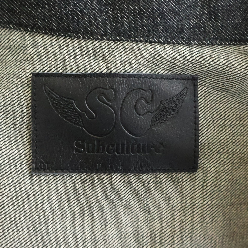 SUBCULTURE(サブカルチャー) S06XX BLACK DENIM JACKET SCJK-CL15 シンチバック デニムジャケット ブラック