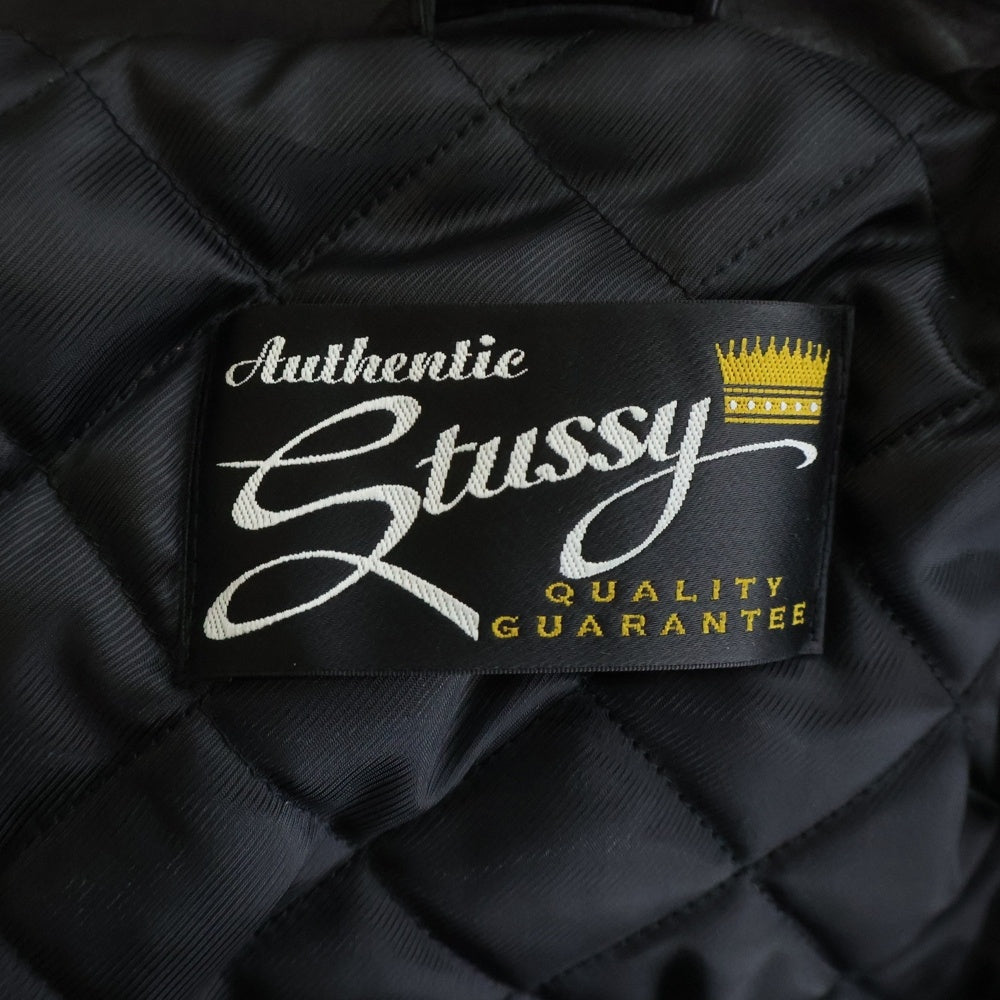 STUSSY(ステューシー) 25AW BIKER LEATHER JACKET 115881 バイカーレザージャケット ブラック