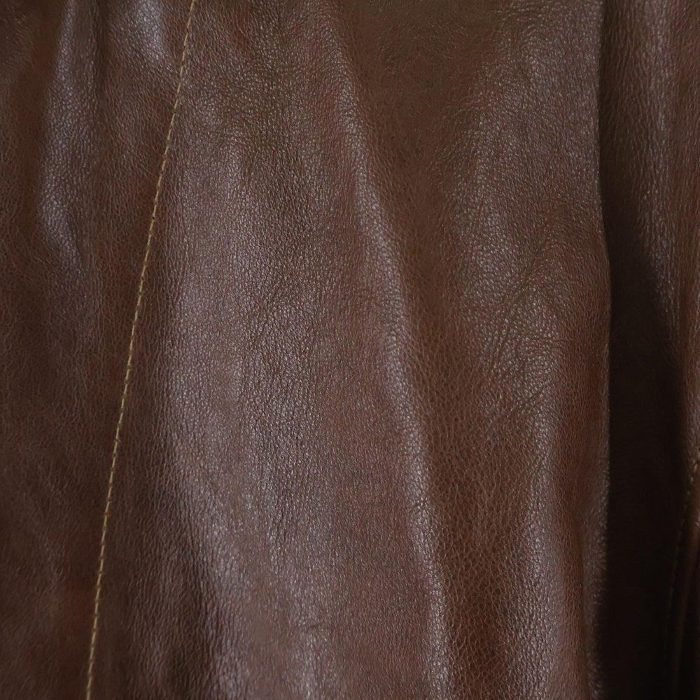 Levi's VINTAGE CLOTHING(リーバイス ビンテージ クロージング) MENLO COSSACK LEATHER JACKET ラムレザー メンローコサック レザージャケット ブラウン
