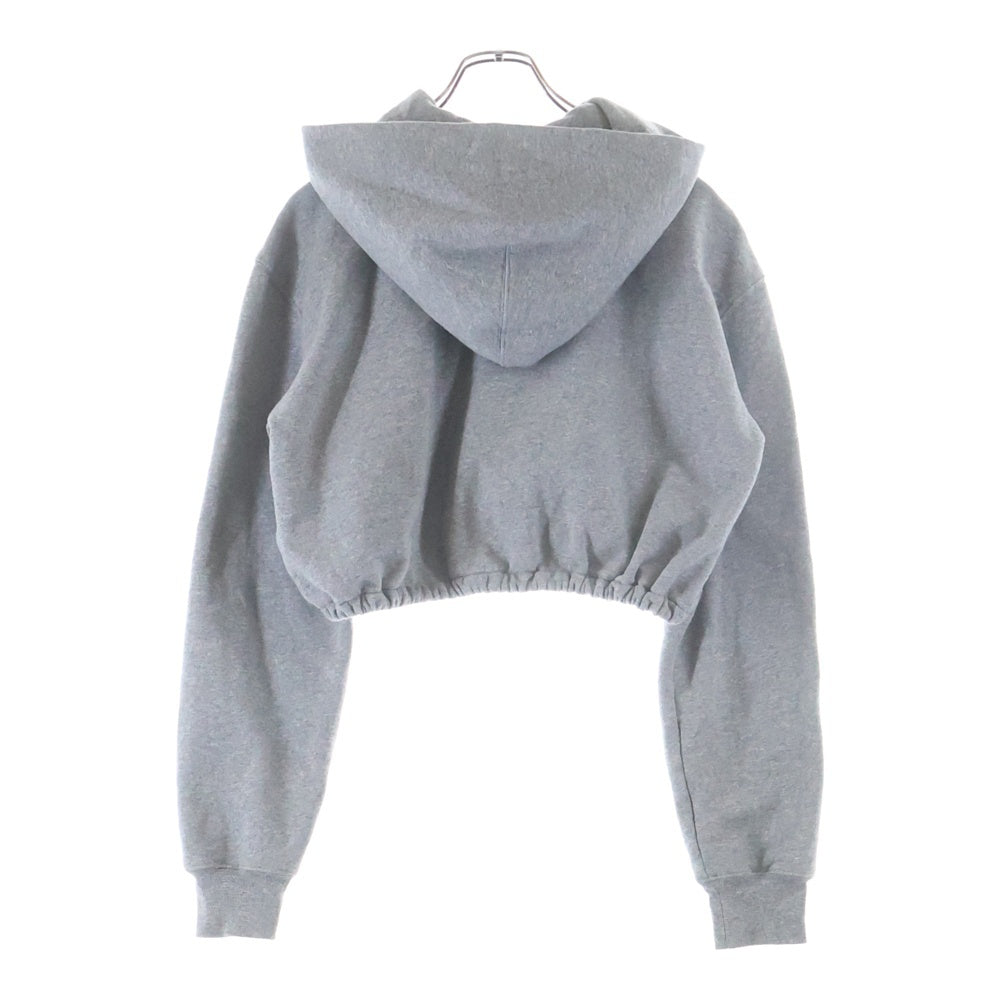 ALEXANDER WANG(アレキサンダーワン) AWNY ロゴプリント ジップアップフーディーパーカー レディース 4CC2251553 グレー