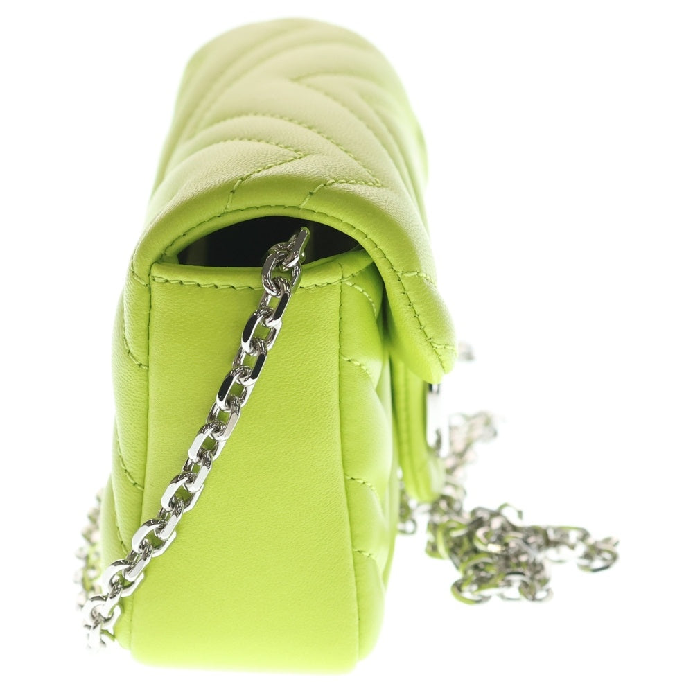 GUCCI(グッチ) GG Marmont Quilting Chain Mini Bag GGマーモント キルティング チェーンミニバッグ ショルダーバッグ イエロー 841290 レディース