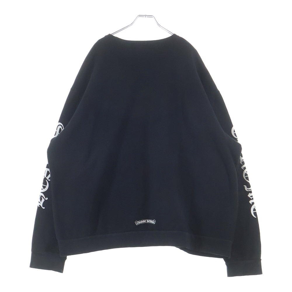 CHROME HEARTS(クロムハーツ) SWTSHRT PLVR ネックロゴ クルーネックスウェットトレーナー ブラック