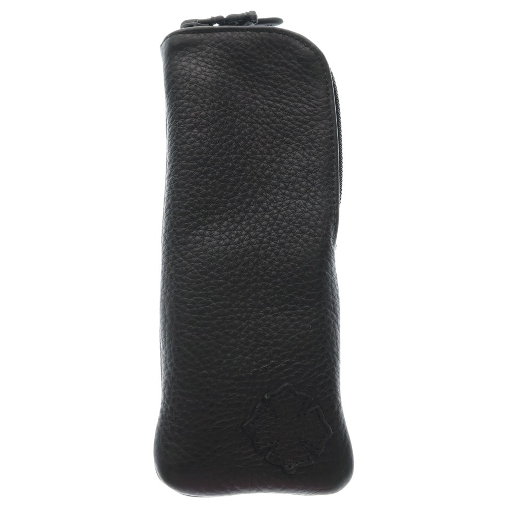 CHROME HEARTS(クロムハーツ) CASE ダガージップ レザーアイウェアケース 眼鏡ケース ブラック