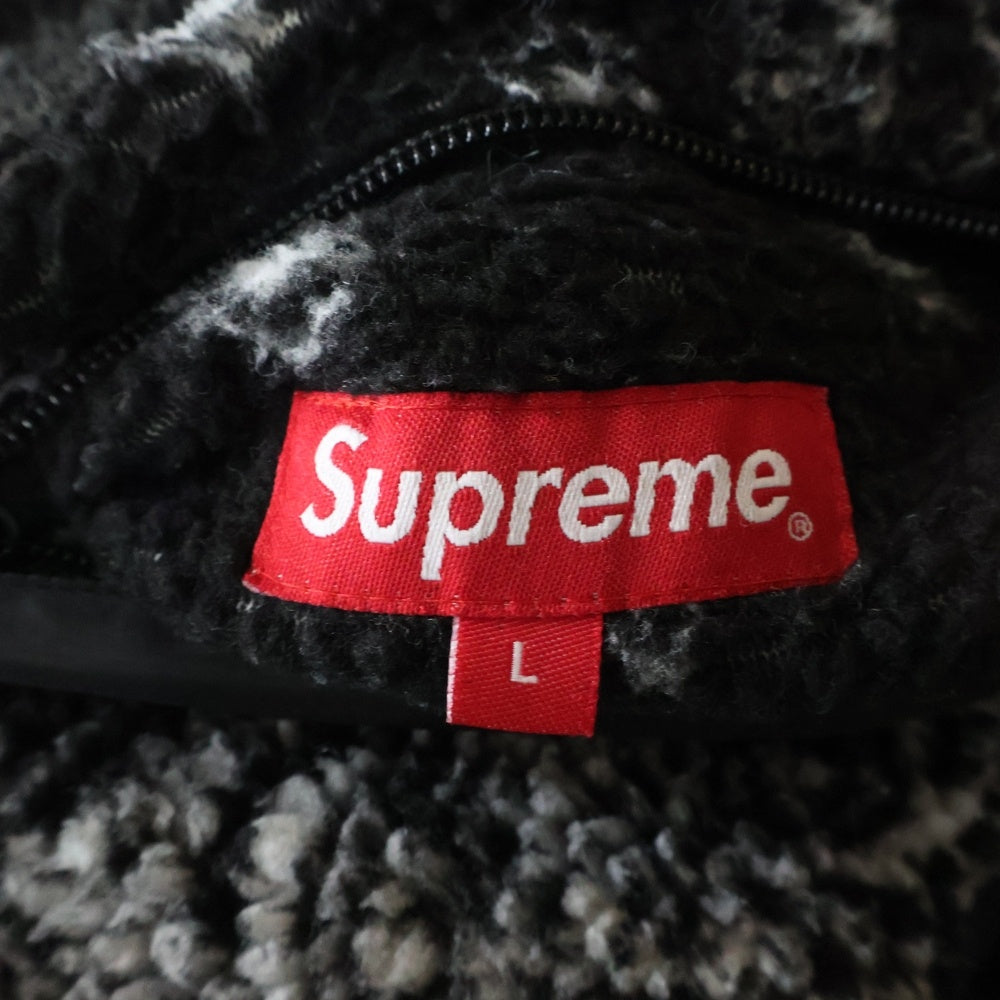 SUPREME(シュプリーム) 19AW Reversible Bandana Fleece Jacket リバーシブル バンダナ フリース ジャケット ブラック