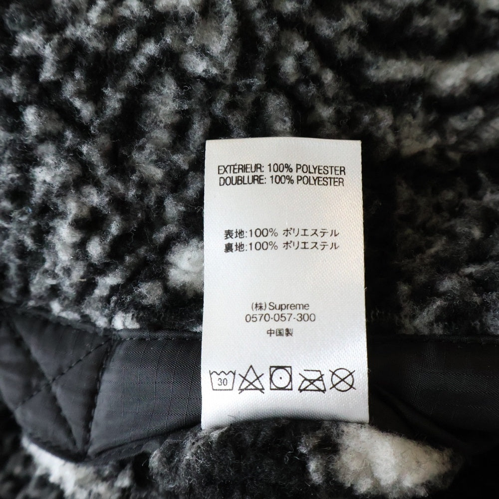 SUPREME(シュプリーム) 19AW Reversible Bandana Fleece Jacket リバーシブル バンダナ フリース ジャケット ブラック