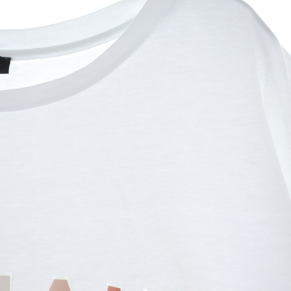 BALMAIN(バルマン) グラデーションラバーロゴ 半袖Tシャツ ホワイト