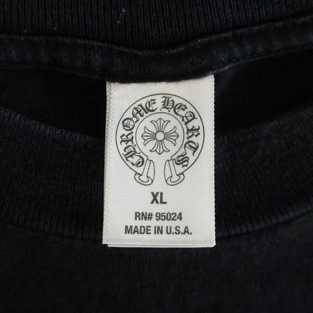 CHROME HEARTS(クロムハーツ) OLD BS FLUER T-BAR TEE フレアプリント クルーネック 半袖Tシャツ カットソー ブラック