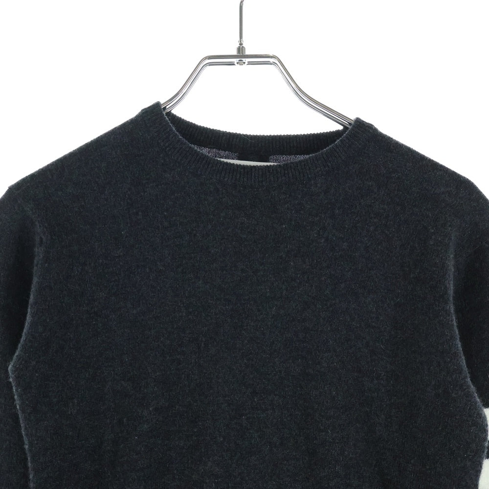 THOM BROWNE(トムブラウン) 4Bar Cashmere Knit Sweater カシミヤ クルーネックニットセーター レディース グレー FKA001A00011