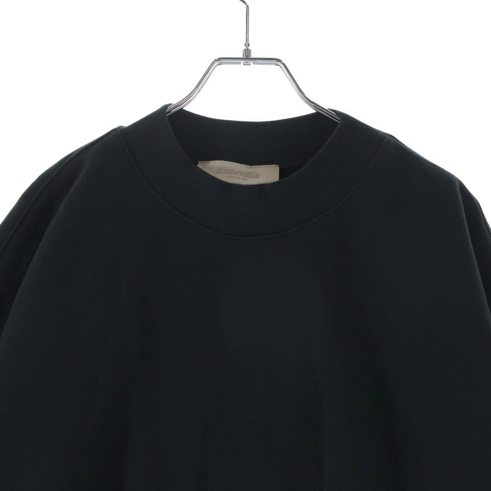 FEAR OF GOD ESSENTIALS(フィアオブゴッド エッセンシャルズ) SWEATSHIRT バックフェルトロゴ クルーネックスウェットトレーナー ブラック