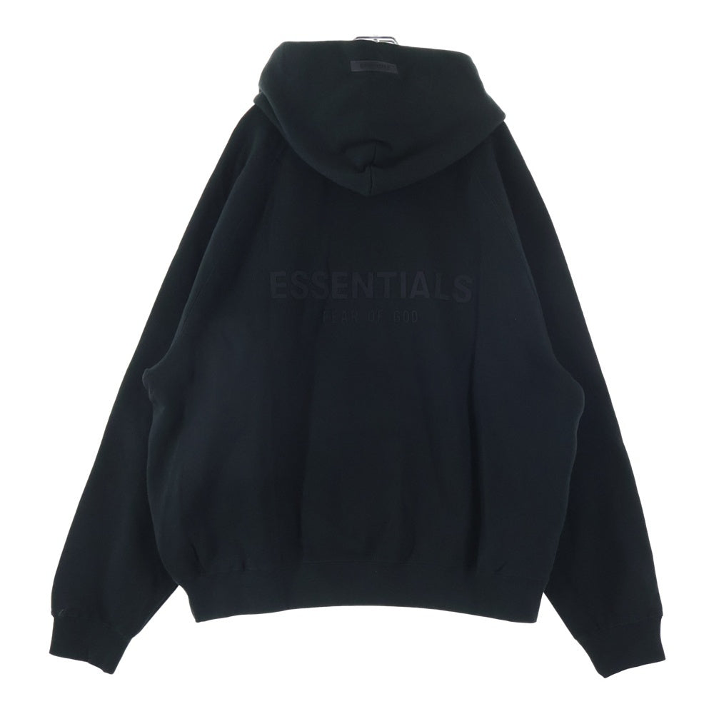 FEAR OF GOD ESSENTIALS(フィアオブゴッド エッセンシャルズ) HOODIE バックロゴ プルオーバースウェットパーカー フーディー ブラック