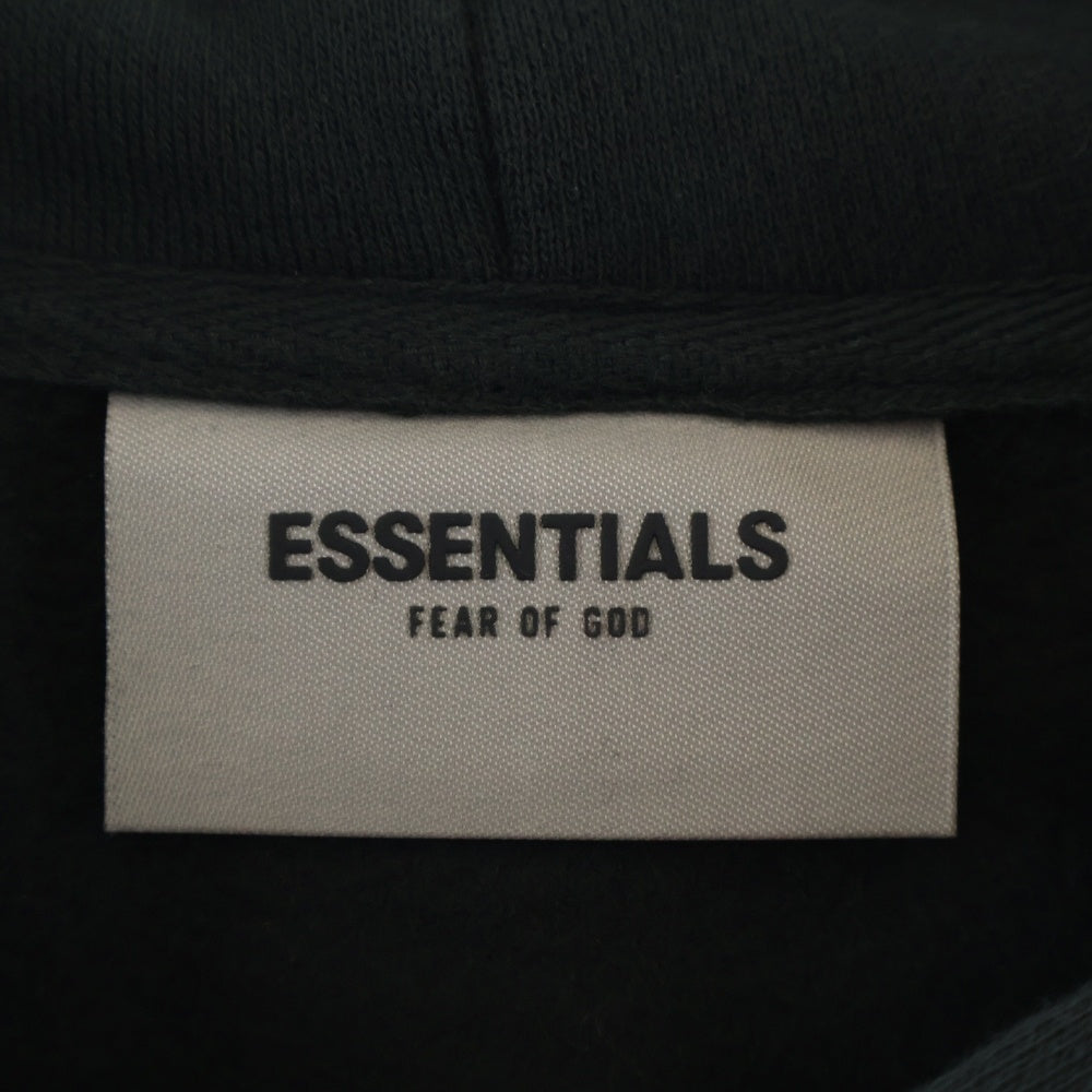 FEAR OF GOD ESSENTIALS(フィアオブゴッド エッセンシャルズ) HOODIE バックロゴ プルオーバースウェットパーカー フーディー ブラック