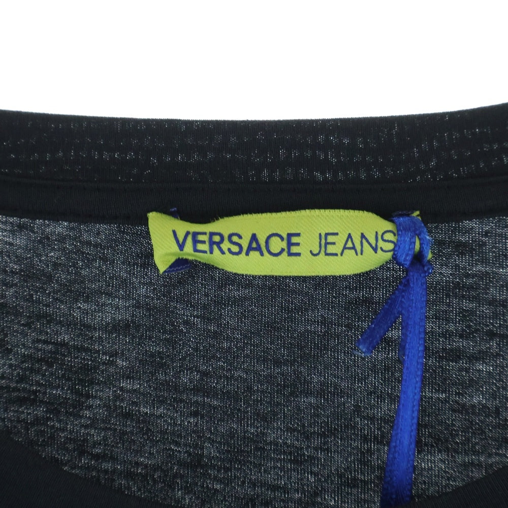 VERSACE(ヴェルサーチ) L/S T-SHIRT 総柄長袖Tシャツ ロンT ブラック B3GOB786