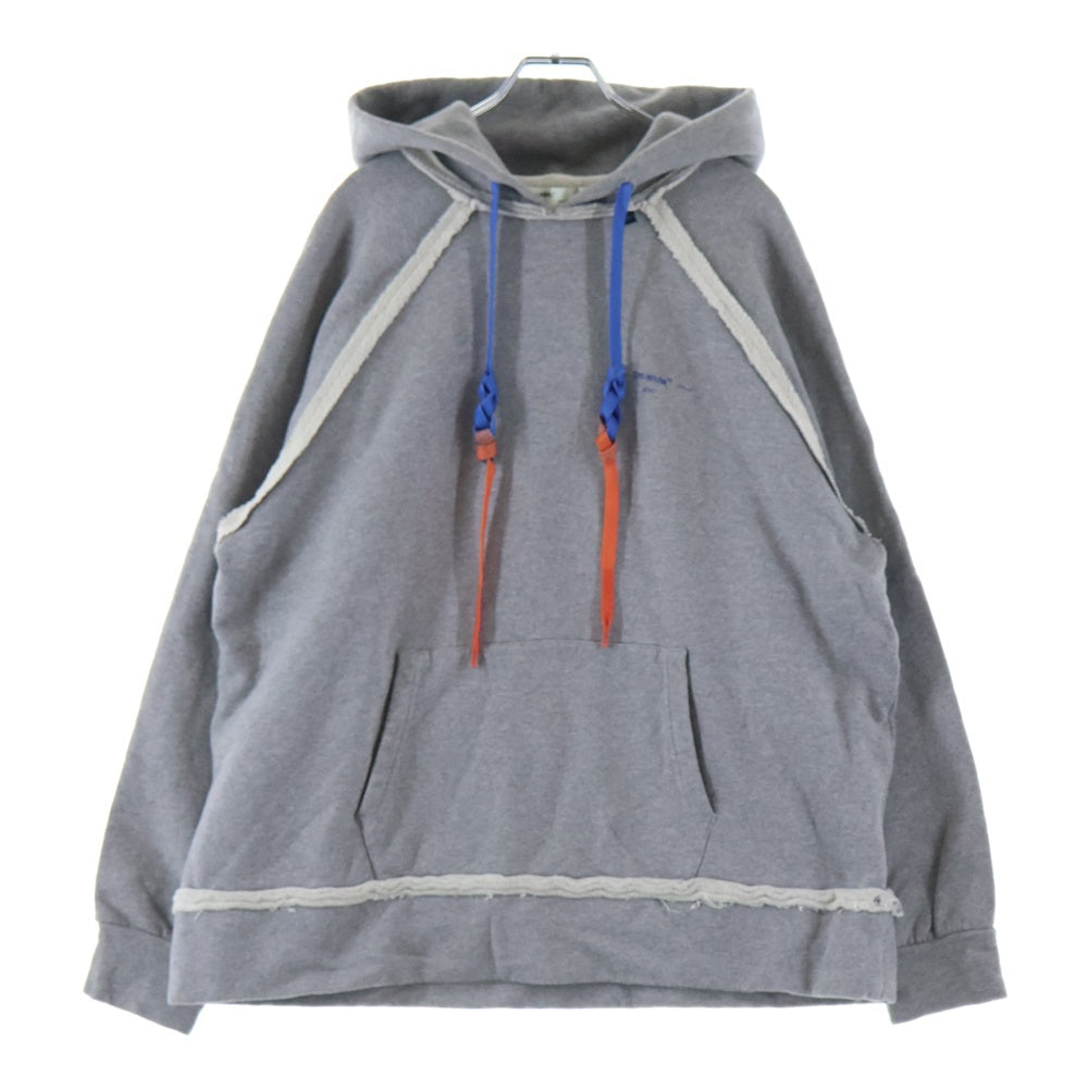OFF-WHITE(オフホワイト) 19AW Arrow Hoodie プルオーバースウェットパーカー フーディー グレー OMBB057F19E30010