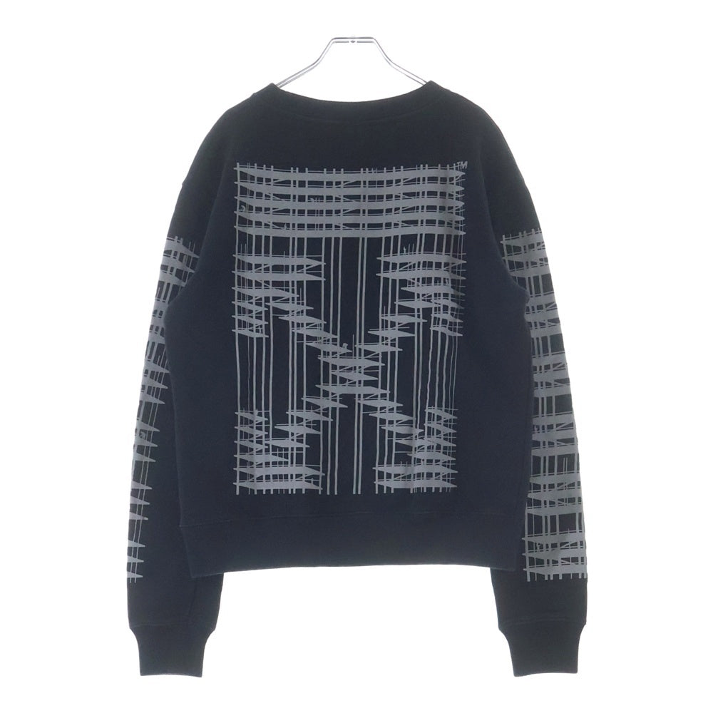 OFF-WHITE(オフホワイト) 19AW Diag Swaetshirt クルーネックスウェットトレーナー ブラック OMBA025E19E30004