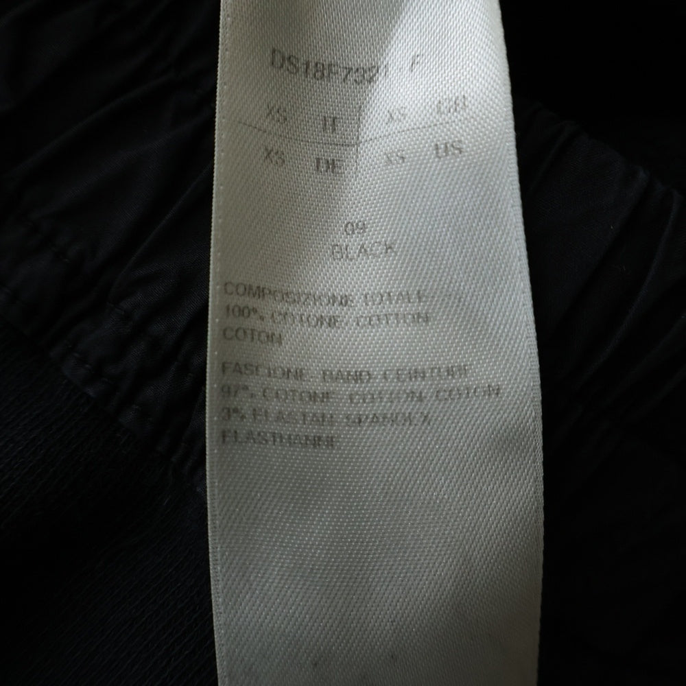 DRKSHDW(ダークシャドウ) 18AW Drawstring Sweatpants ドローストリング スウェットパンツ ブラック DS18F7321-F