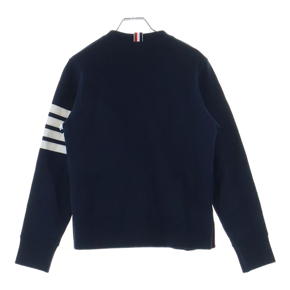 THOM BROWNE(トムブラウン) 4BAR Sweatshirt クルーネックスウェットトレーナー ネイビー MJT021H-00535461